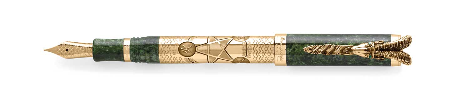 Montegrappa Goat 2015 Fountain Pen, Gold Fountain Pen